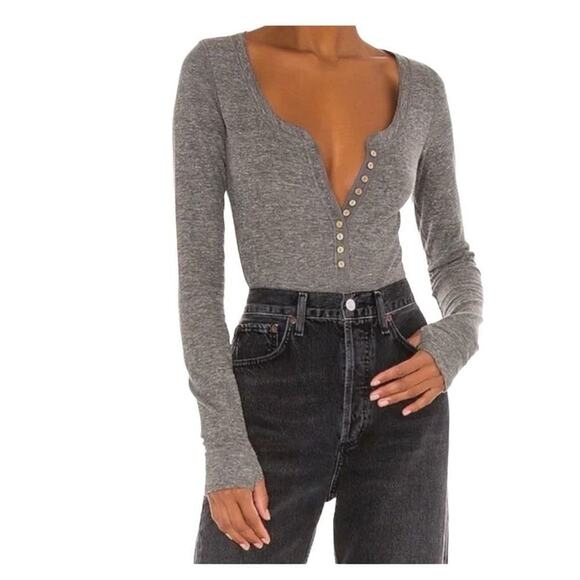 Free People Intimately Henley Thermal Bodysuit Size X Small New‎ - Picture 16 of 16